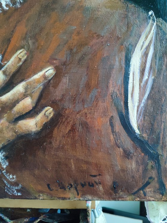 "Young Man." Based on Botticelli