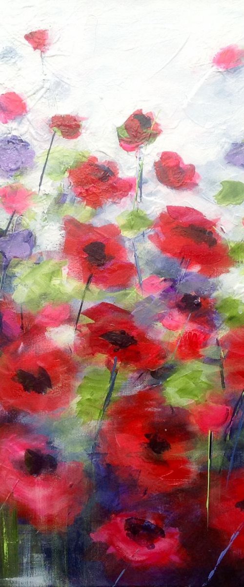 Windswept Poppies by Michelle Carolan