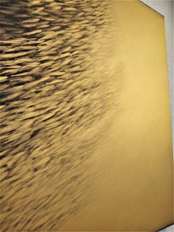 Fish nº85 / Extra large painting  #Gold series