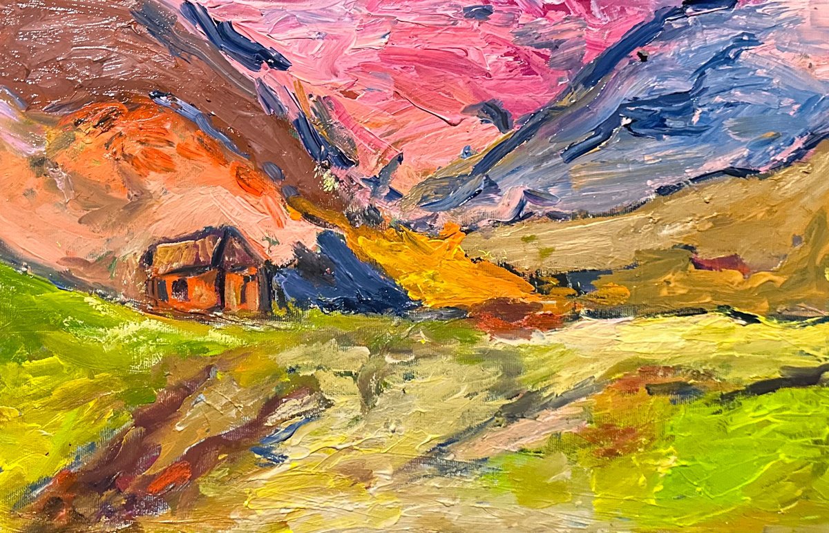 Colorful Mountain Silence By Razmik Manoyan, 19 X 12, Artwork For Sale On Artfinder