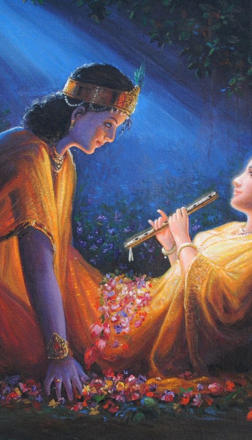 That Purest Night of Diwali - When Radha Ji Herself Heard Krishna' Basuri by Hariom Hitesh Singh