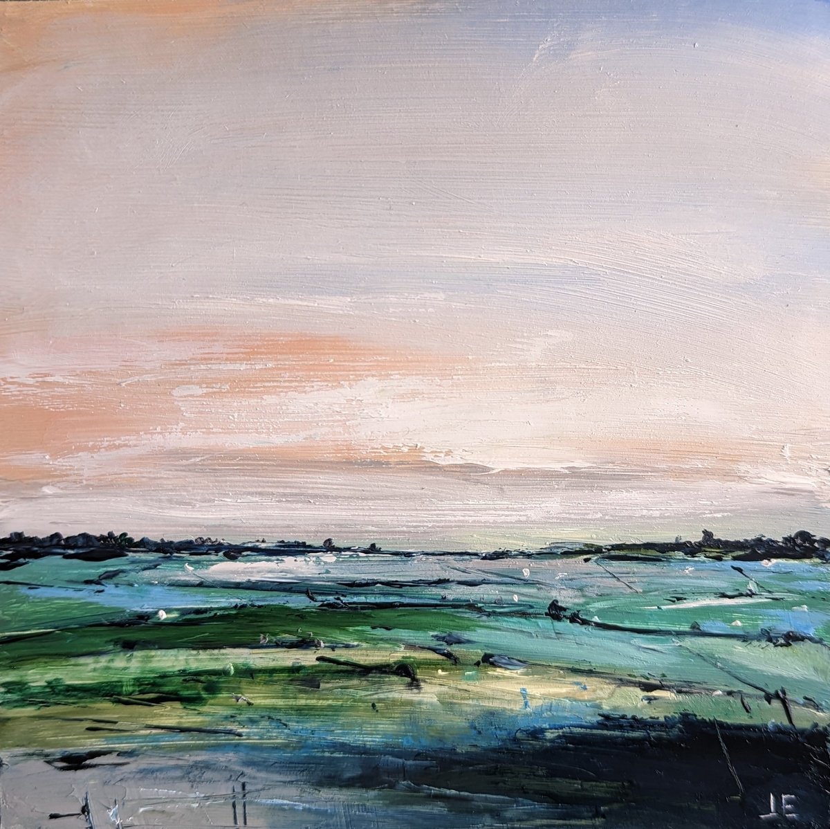 Miniature Abstract Chilterns Landscape #13 by Jo Earl