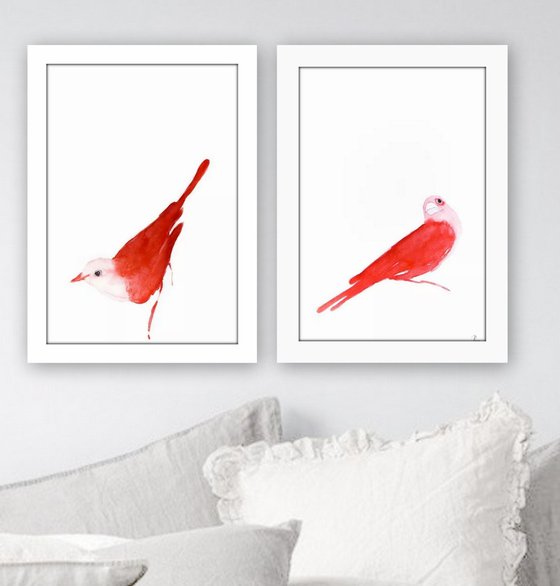 Original Watercolor Artwork in two parts.