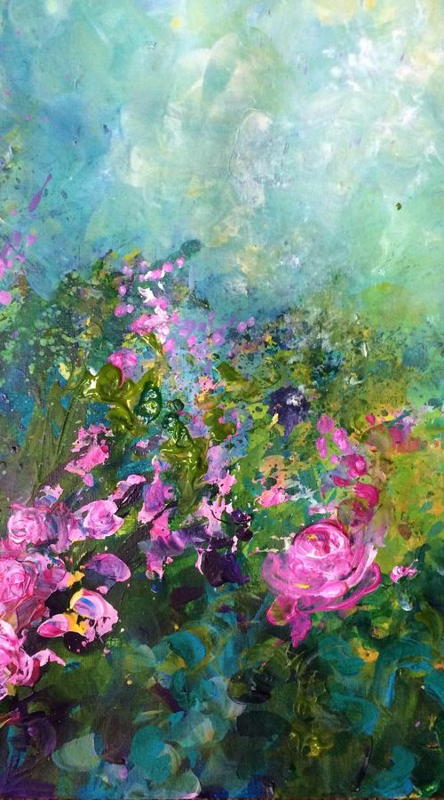 Roses in the Rain by Colette Baumback