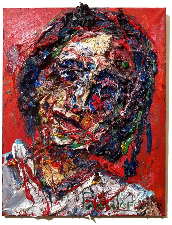 Original Oil Painting Portrait Expressionism