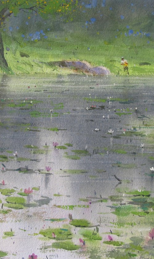 Water lilies 3 by Bhargavkumar Kulkarni