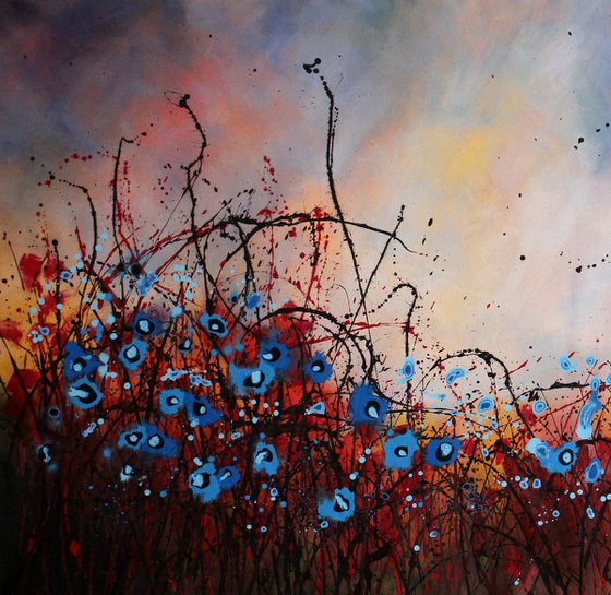 Lievemente - Super sized original floral landscape