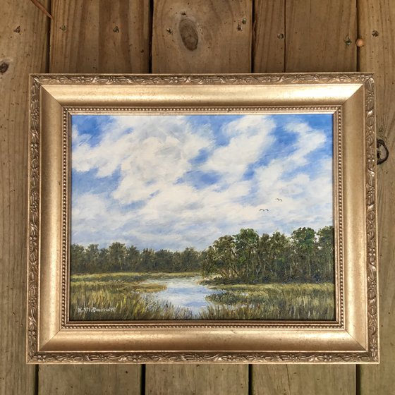 LOWCOUNTRY SKIES - oil 11X14 (SOLD)