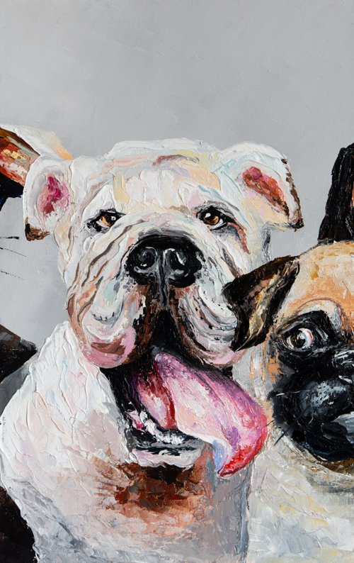 Company of dogs by Liubov Kuptsova