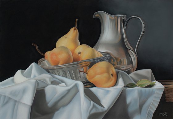 Pears and Silver Jug