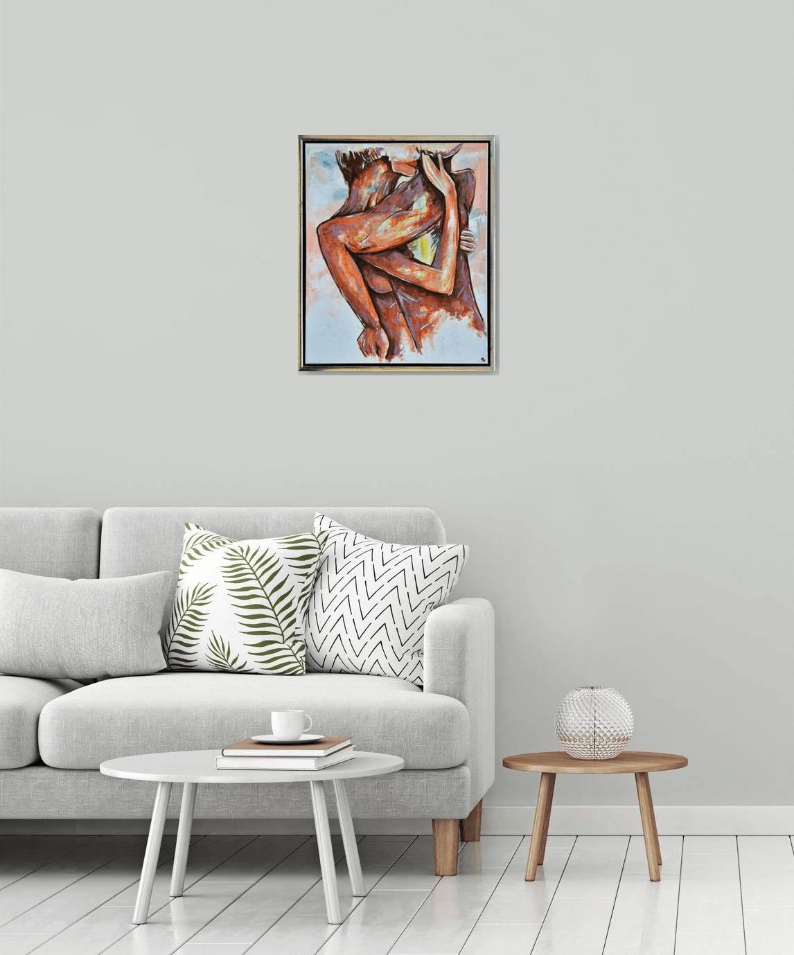 Wrought Studio Integral Ii by PI Creative Art Modern Wall Art Decor -  Floating Canvas Frame