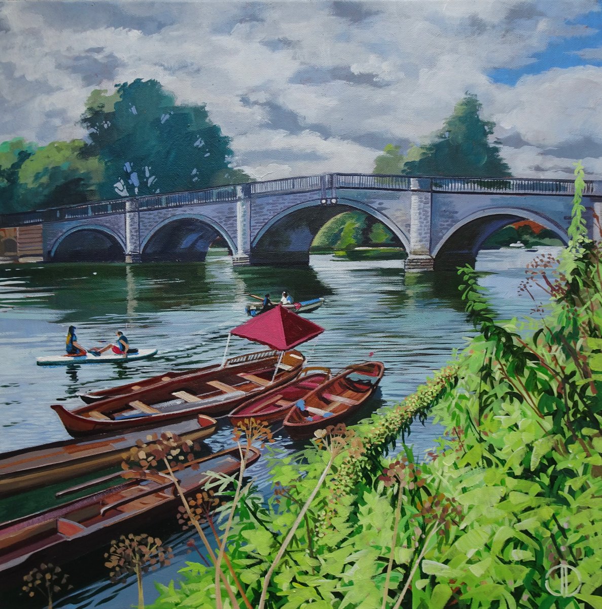 Summer Richmond Bridge London by Joseph Lynch