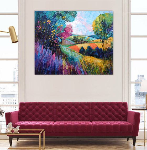 Sunlit Rolling Hills