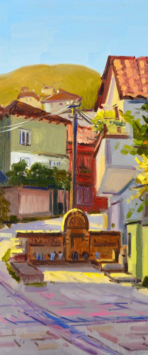 The Fountain in the Old Quarter by Joan Mato