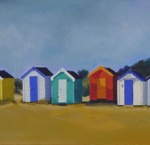 Southwold Beach Huts by Helen Sinfield
