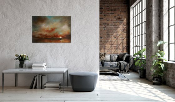 New York Skyline Sunset