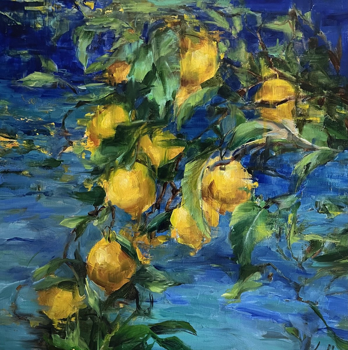 Citrons De La Mediterraneens By Elena Mashajeva-Agraphiotis, 20 X 20, Artwork For Sale On Artfinder