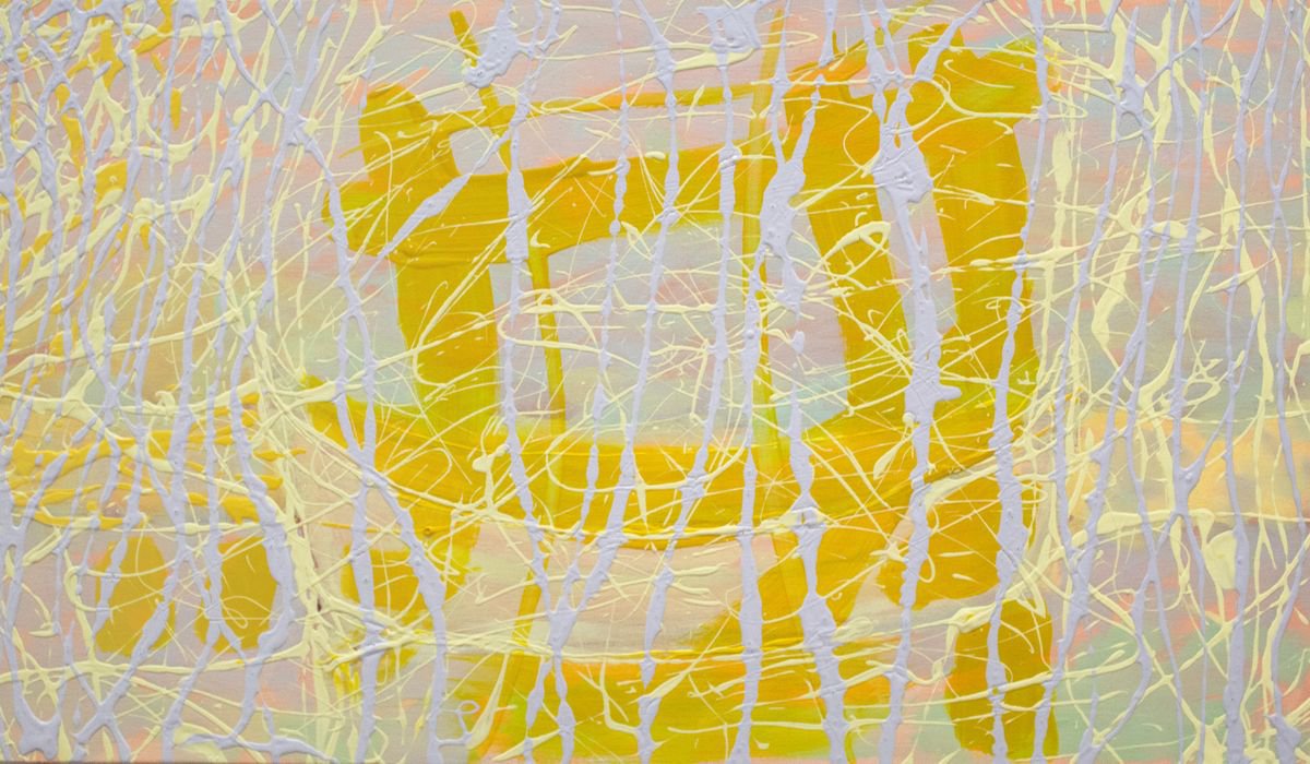 Yellow abstract by verginia bogdanova