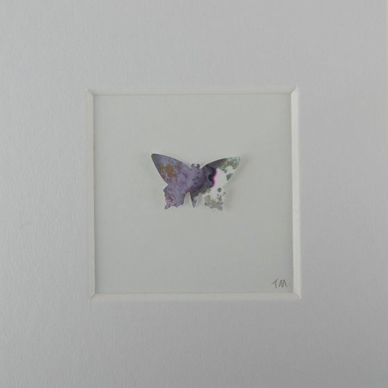 One lilac butterfly