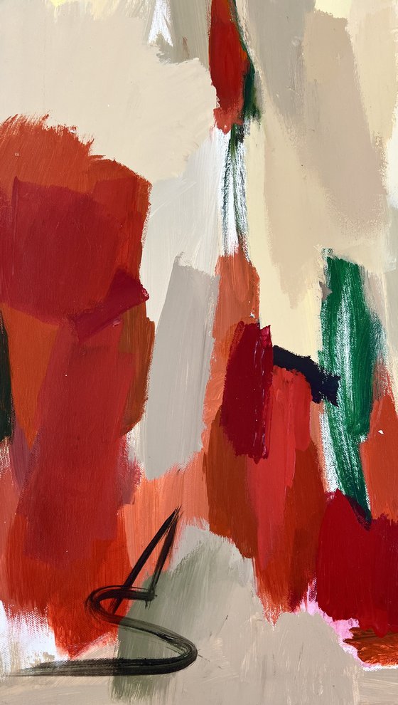 Mood 7/Orange acrylic painting