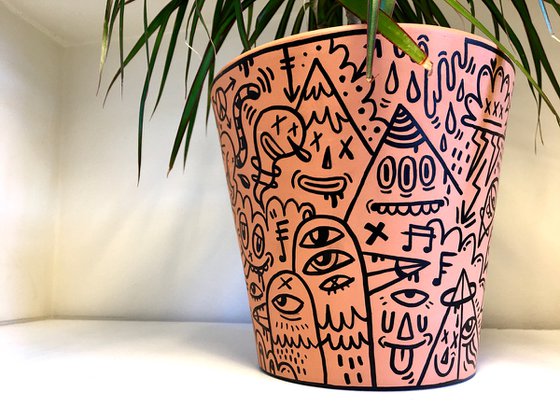 Terracotta Plant Pot Doodle