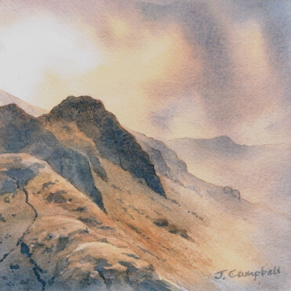 Sergeant Crag, Borrowdale. by John Campbell