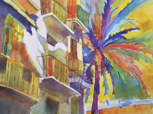 Spanish Palm 2 by Bronwen Jones