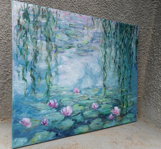 RESERVED for Juliet, Replica of Monet's water lilies 1919