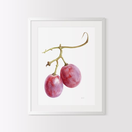 2 Red Grapes