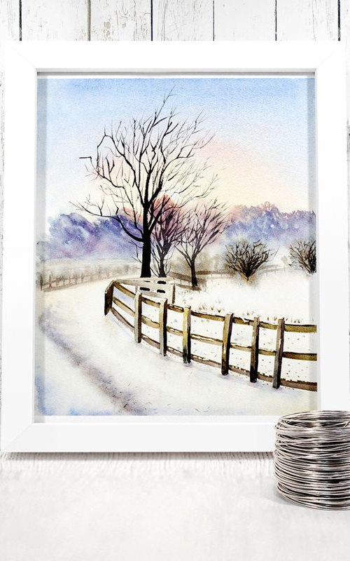 Winter's Landscape by Olga Tchefranov (Shefranov)