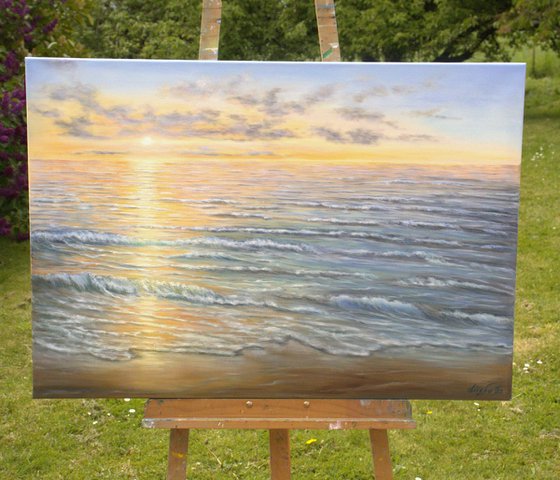 Light over the ocean