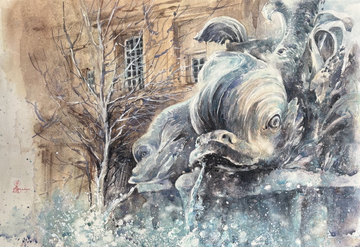 Fontaine des Quatre-Dauphins by Larissa Rogacheva