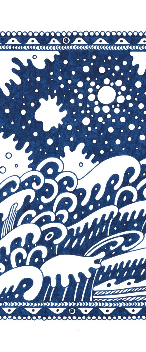 Surreal Pattern n.20 - Sea Waves by Veronika Demenko