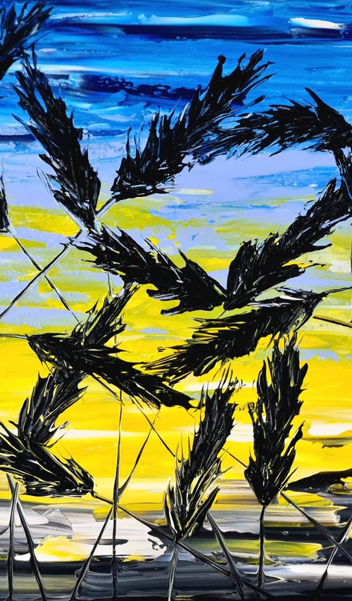 Grass In Blue by Daniel Urbaník