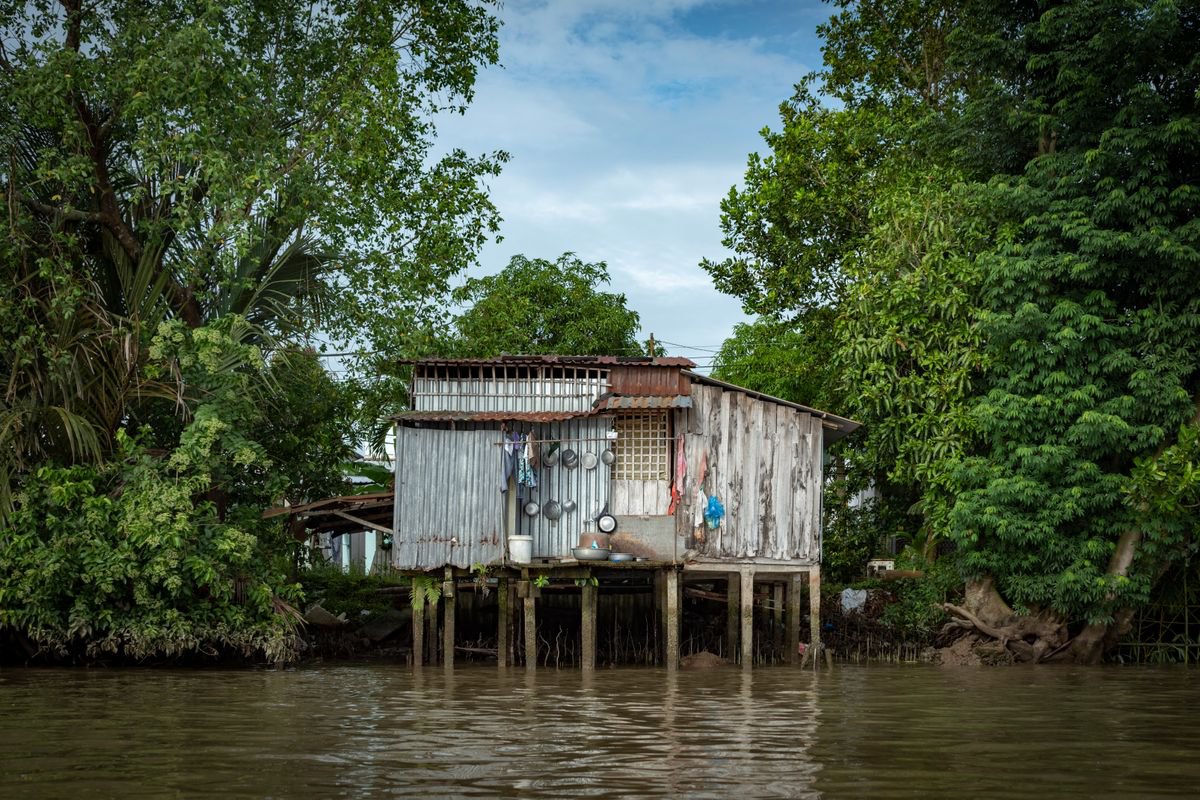 Stilt Houses of the Mekong Delta #2 - Signed Limited Edition by Serge Horta