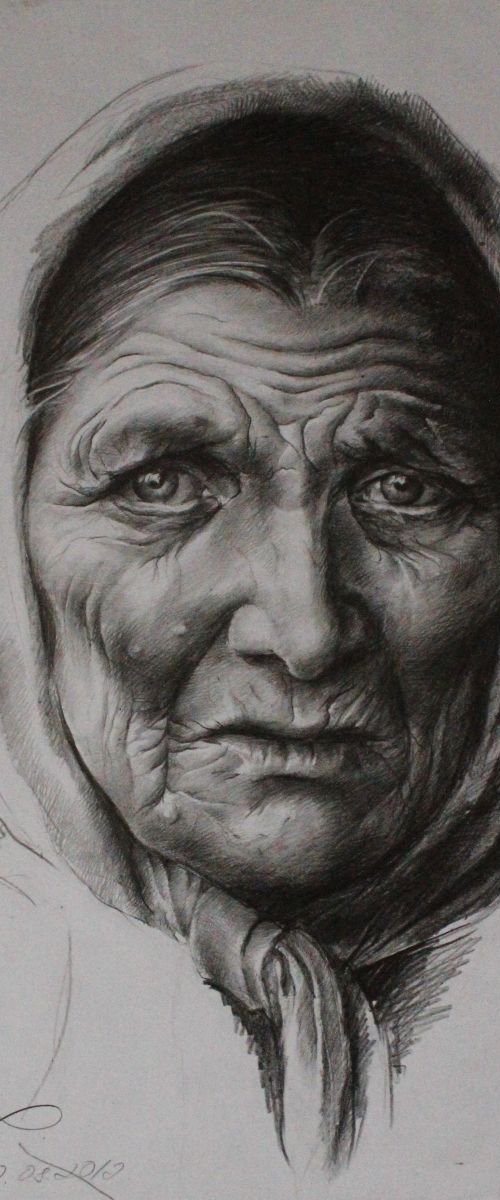 Old woman by Khrystyna Bodnaruk