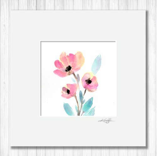 Petite Loveliness 1 - Floral Painting by Kathy Morton Stanion by Kathy Morton Stanion
