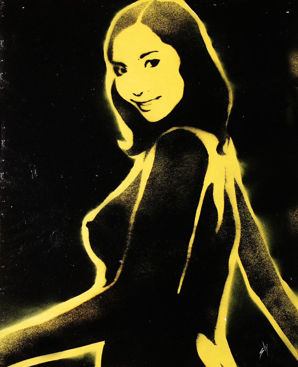 Surrealistic Portrait Painting By Juan Sly, 23 X 30", Tiger Lily (On An Urbox)., Original Artwork