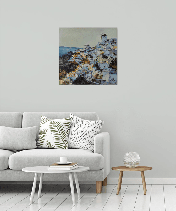 Santorini, Greece - Original landscape painting