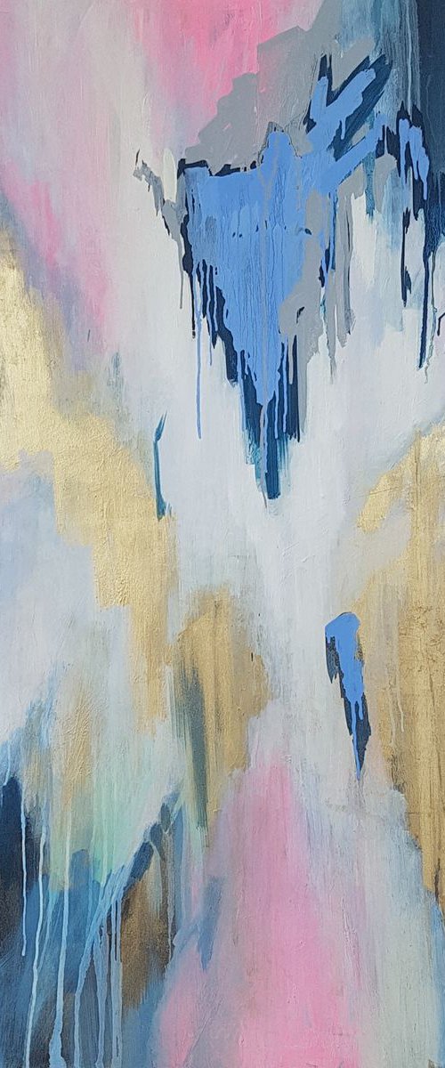 Plunging into our dreams, 70×120 cm, Free shipping by Larissa Uvarova