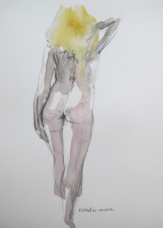 standing female nude