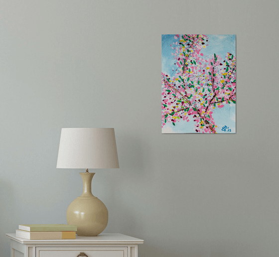 Cherry Blossoms 1 - abstract pink flowers