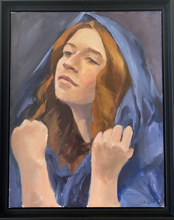 Study of Meredith in Blue Veil