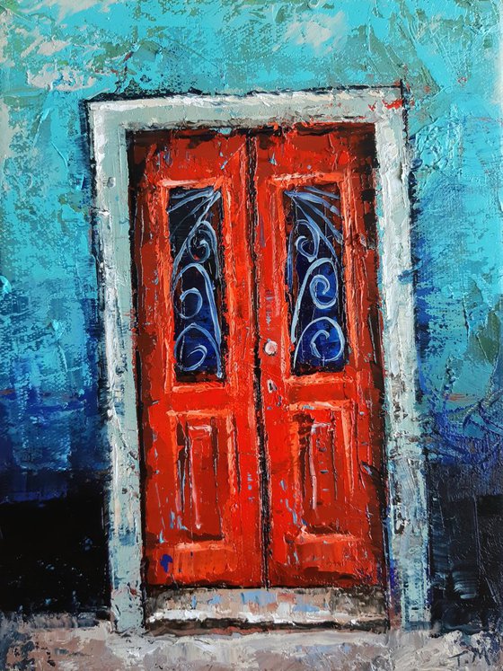 Red Door #3 18×24cm