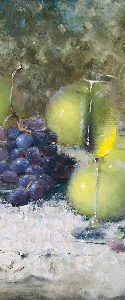 Green apple moody grape by Yulia Odukalets