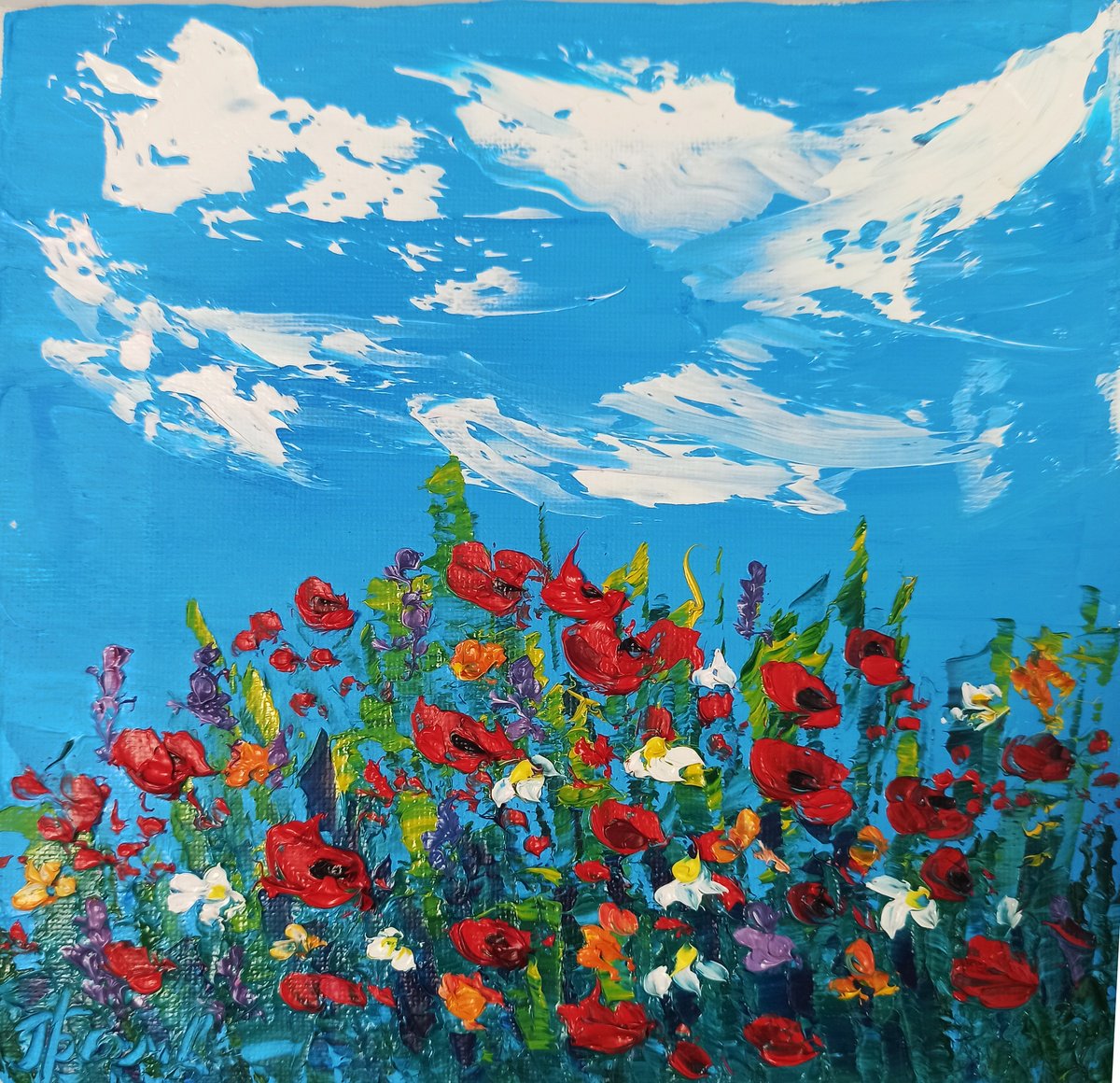 Poppies at the Meadow by Oksana Fedorova