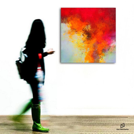 100 x 100cm. / abstract painting / Episode 69