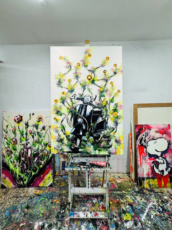 Vespa in Bloom