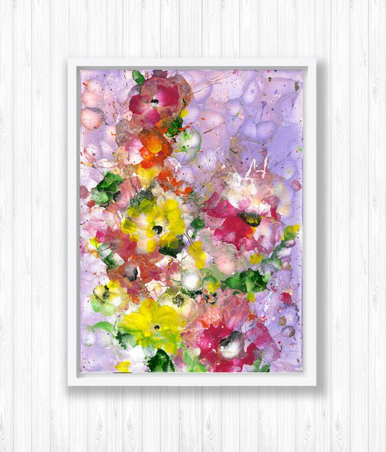 Flower Candy 1 - Floral Painting by Kathy Morton Stanion