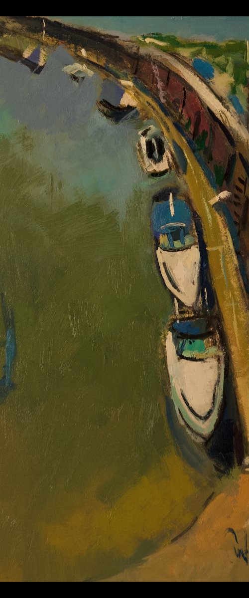 Boats at the Landing Stage by Andre Pallat